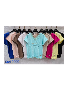 Bluzki damskie Tureckie, size standard ,paczka 12szt mix kolor