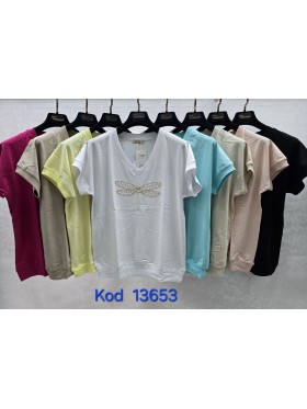 Bluzki damskie Tureckie, size standard ,paczka 12szt mix kolor