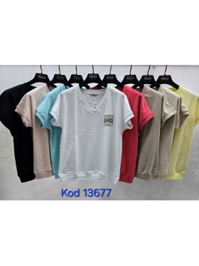 Bluzki damskie Tureckie, size standard ,paczka 12szt mix kolor