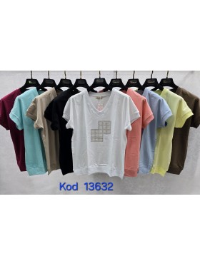 Bluzki damskie Tureckie, size standard ,paczka 12szt mix kolor