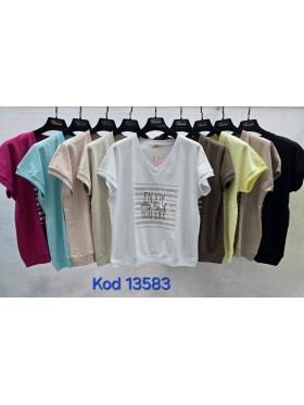 Bluzki damskie Tureckie, size standard ,paczka 12szt mix kolor