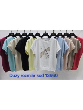 Bluzki damskie Tureckie, size standard ,paczka 12szt mix kolor
