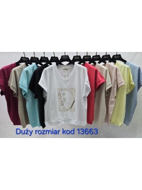 Bluzki damskie Tureckie, size standard ,paczka 12szt mix kolor