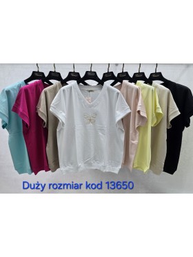 Bluzki damskie Tureckie, size standard ,paczka 12szt mix kolor
