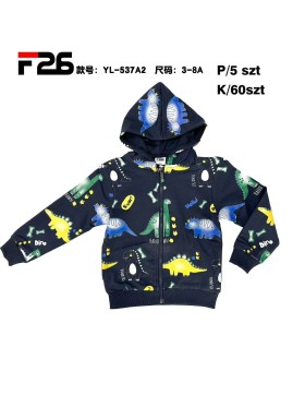 Bluza dzieciece rozm 3-8 lat, paczka 5szt, 1 kolor