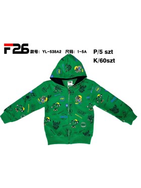 Bluza dzieciece rozm 1-5 lat, paczka 5szt, 1 kolor
