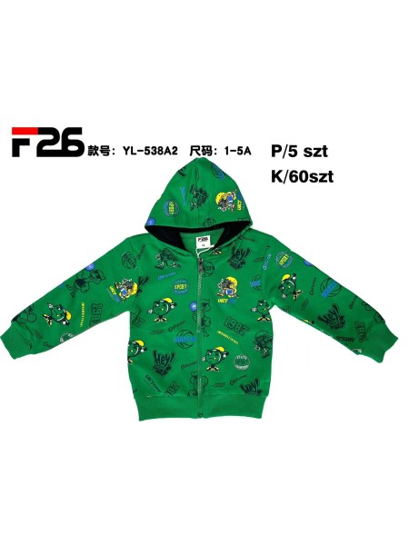 Bluza dzieciece rozm 1-5 lat, paczka 5szt, 1 kolor