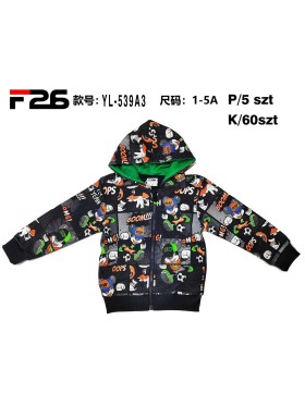 Bluza dzieciece rozm 1-5 lat, paczka 5szt, 1 kolor