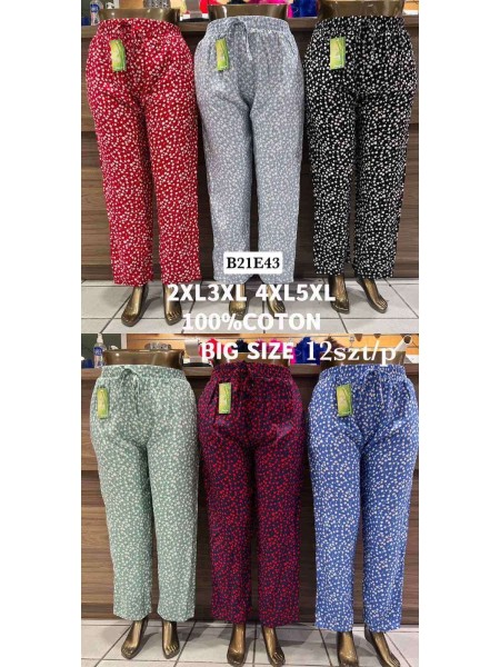Spodnie damskie , Size 2-5xl,paczka 12szt,mix kolor