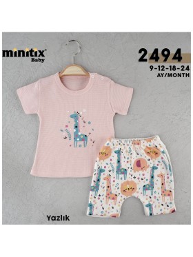 Komplet dzieciece rozm 9-24M, paczka 4szt, 1 kolor