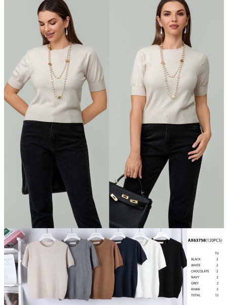 Swetry damskie tureckie, Size uni,paczka 12szt,mix kolor