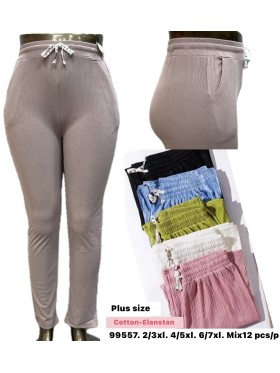 Spodnie damskie ,size 2-7xl, paczka 12szt,MIX kolor