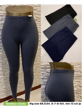 Legginsy damskie ,size 6-9xl, paczka 12szt,MIX kolor