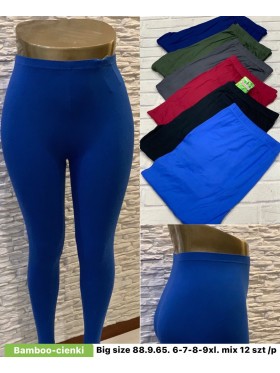 Legginsy damskie ,size 6-9xl, paczka 12szt,MIX kolor