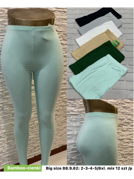 Legginsy damskie ,size 2-6xl, paczka 12szt,MIX kolor
