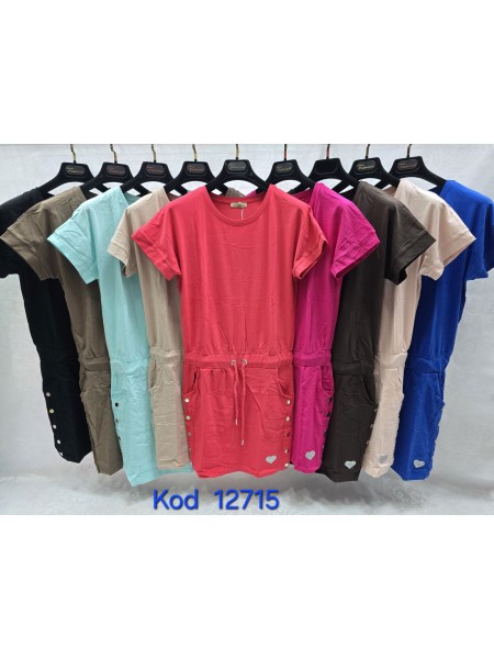 Sukienki damskie Tureckie , size uni paczka 12szt,mix kolor