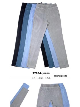 Jeansy damskie ,size 2-4xl, paczka 12szt,MIX kolor