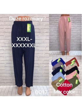 Spodnie damskie ,size 3-6xl, paczka 12szt,MIX kolor