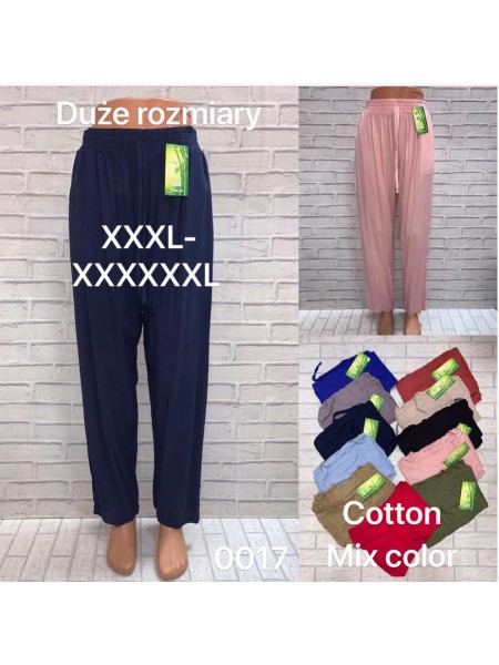 Spodnie damskie ,size 3-6xl, paczka 12szt,MIX kolor