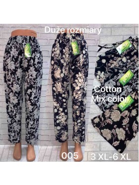 Spodnie damskie ,size 3-6xl, paczka 12szt,MIX kolor