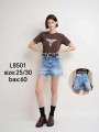 Spódnica krótka jeansowa damska ,size 25-30, paczka 10szt,