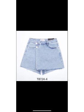 Spódnica krótka jeansowa damska ,size XS-XL, paczka 10szt,