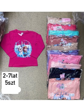 Bluzy DZIECIĘCA ,size 2-7 lat,paczka 5szt,1kolor