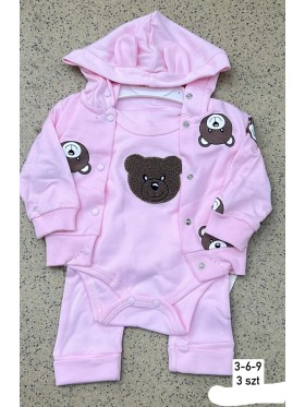 Komplety DZIECIĘCA ,size 3-9m,paczka 3szt,1kolor