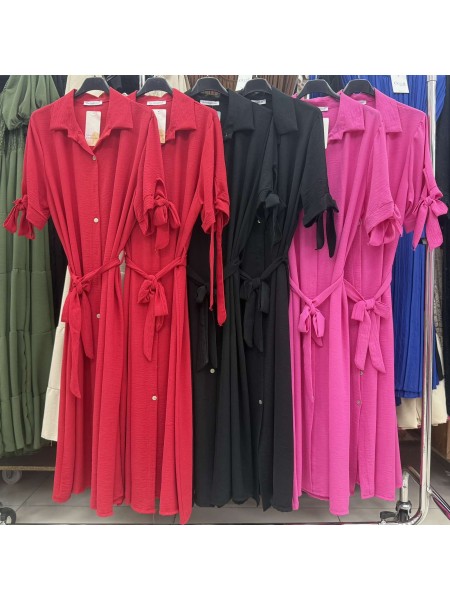 Sukienki damskie Włoskie ,size UNI, paczka 6szt,mix kolor