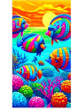Ręcznik Plażowy Rozmiar : 70/140cm,Paczka : 12szt / mix wżoru