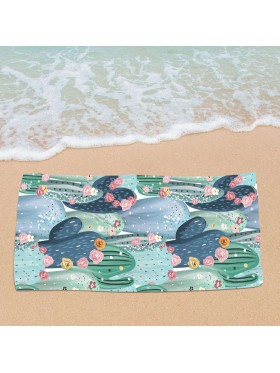Ręcznik Plażowy Rozmiar : 70/140cm,Paczka : 12szt / mix wżoru