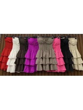 Sukienki damskie wloskie, size uni ,paczka 6szt, mix kolor