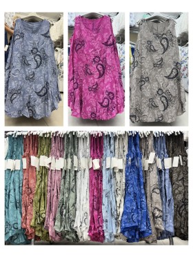 Sukienki damskie wloskie, size uni ,paczka 6szt, mix kolor