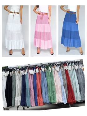 Spódnica  damskie wloskie, size uni ,paczka 6szt, mix kolor