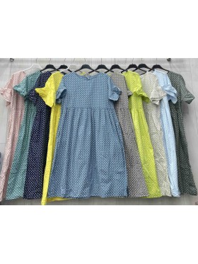Sukienki damskie wloskie, size uni ,paczka 6szt, mix kolor