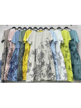 Sukienki damskie wloskie, size uni ,paczka 6szt, mix kolor