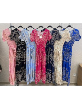 Sukienki damskie wloskie, size uni ,paczka 6szt, mix kolor