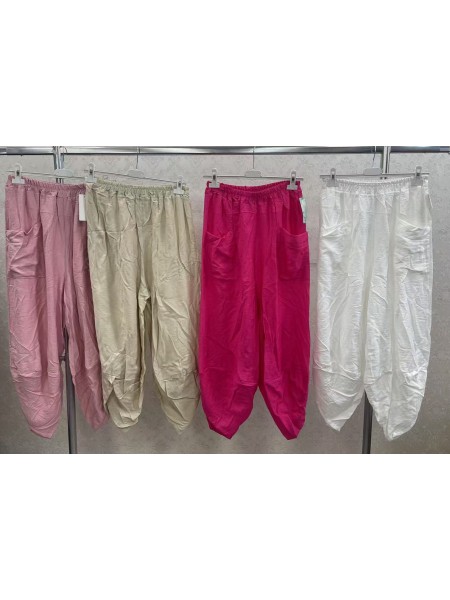 Spodnie damskie wloskie, size uni ,paczka 6szt, mix kolor