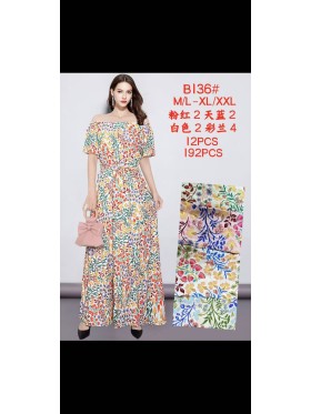 Sukienki damskie , size m-2xl,paczka 12szt, mix kolor