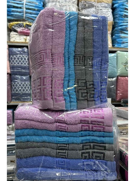 Ręcznik 100% bawełna Rozmiar : 70/140cm,Paczka : 8szt / mix kolor