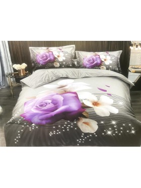 Komplet pościeli 5D   „”” MILANO „” 100% satyna - bawełna 4 Częściowy Rozmiar : 200/220cm