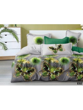 Komplet pościeli 5D „”” MILANO „”100% satyna - bawełna 4 Częściowy Rozmiar : 200/220cm