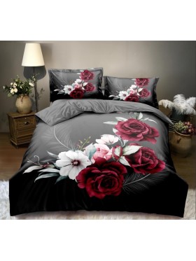 Komplet pościeli 5D „”” MILANO „”100% satyna - bawełna 4 Częściowy Rozmiar : 200/220cm