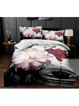 Komplet pościeli 5D „”” MILANO „”100% satyna - bawełna 4 Częściowy Rozmiar : 200/220cm