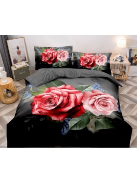 Komplet pościeli 5D „”” MILANO „”100% satyna - bawełna 4 Częściowy Rozmiar : 200/220cm