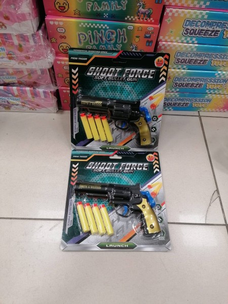 ZABAWKI Pistolet  ,6SZT / PACZKA, KOLOR JAK NA ZDZIĘCIU