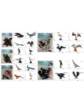 ZABAWKI animals,6SZT / PACZKA, KOLOR JAK NA ZDZIĘCIU