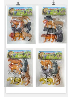 ZABAWKI animals,6SZT / PACZKA, KOLOR JAK NA ZDZIĘCIU