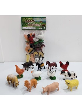 ZABAWKI animals,6SZT / PACZKA, KOLOR JAK NA ZDZIĘCIU