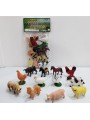 ZABAWKI animals,6SZT / PACZKA, KOLOR JAK NA ZDZIĘCIU